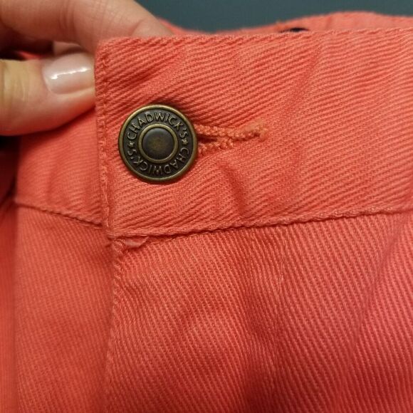 Chadwicks Salmon Pink High Rise Waist Bootcut Mom Jeans - Picture 7 of 9